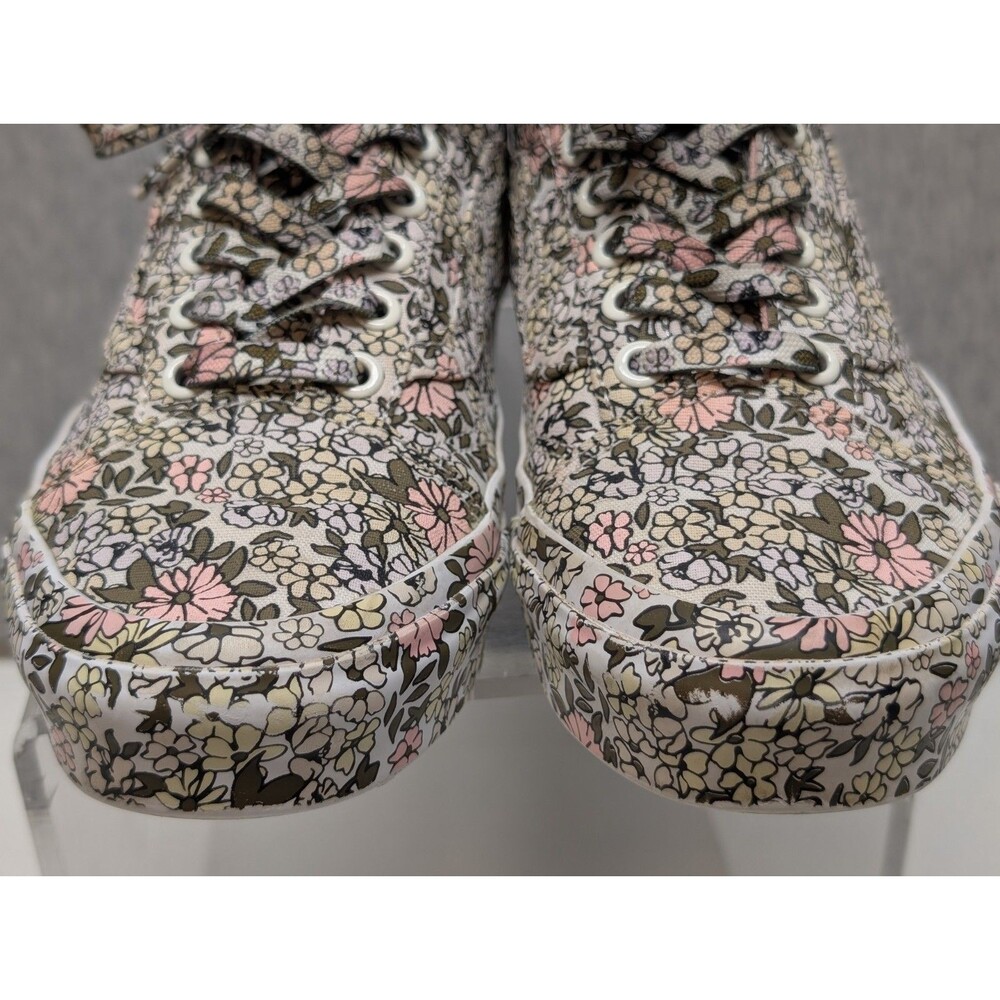 Vans Women’s Authentic All Over Print Mono Floral Low Top Sneaker Shoes Size 7 - Picture 2 of 9